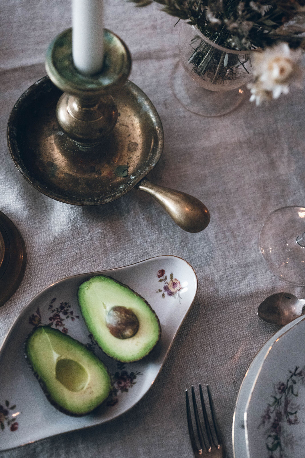 Mesa otoño con enfoque rabanera